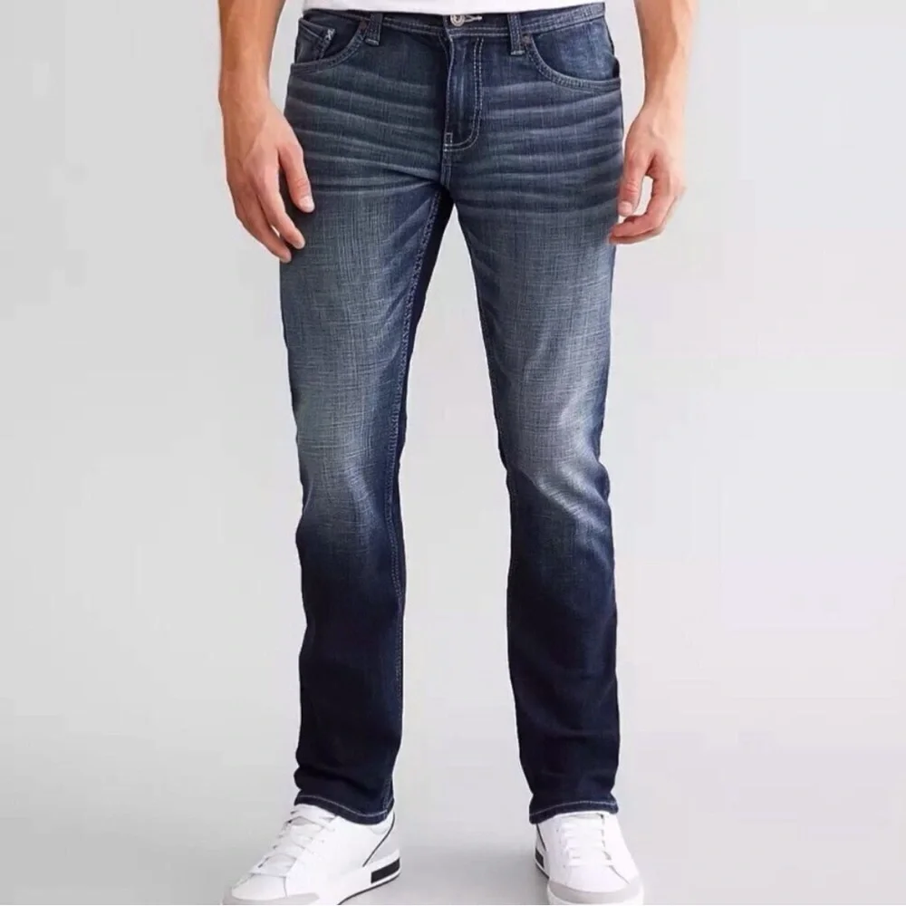 DepartWest 28x32 Trouper Men’s Slim Fit Jeans Stretch Logo DWD220